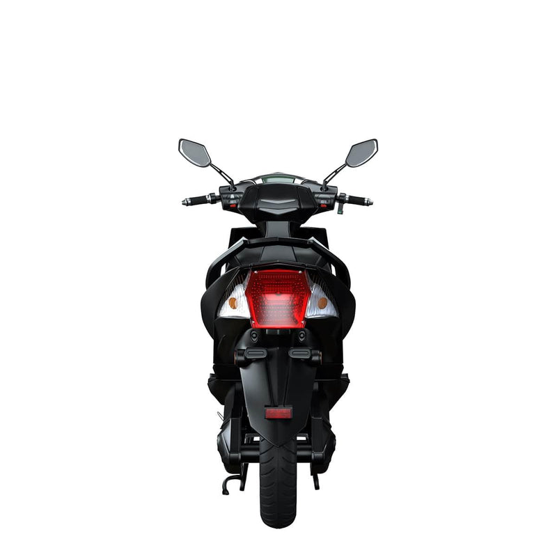 scooter electrique sunra hawk plus noir arrière feu led poignee passager