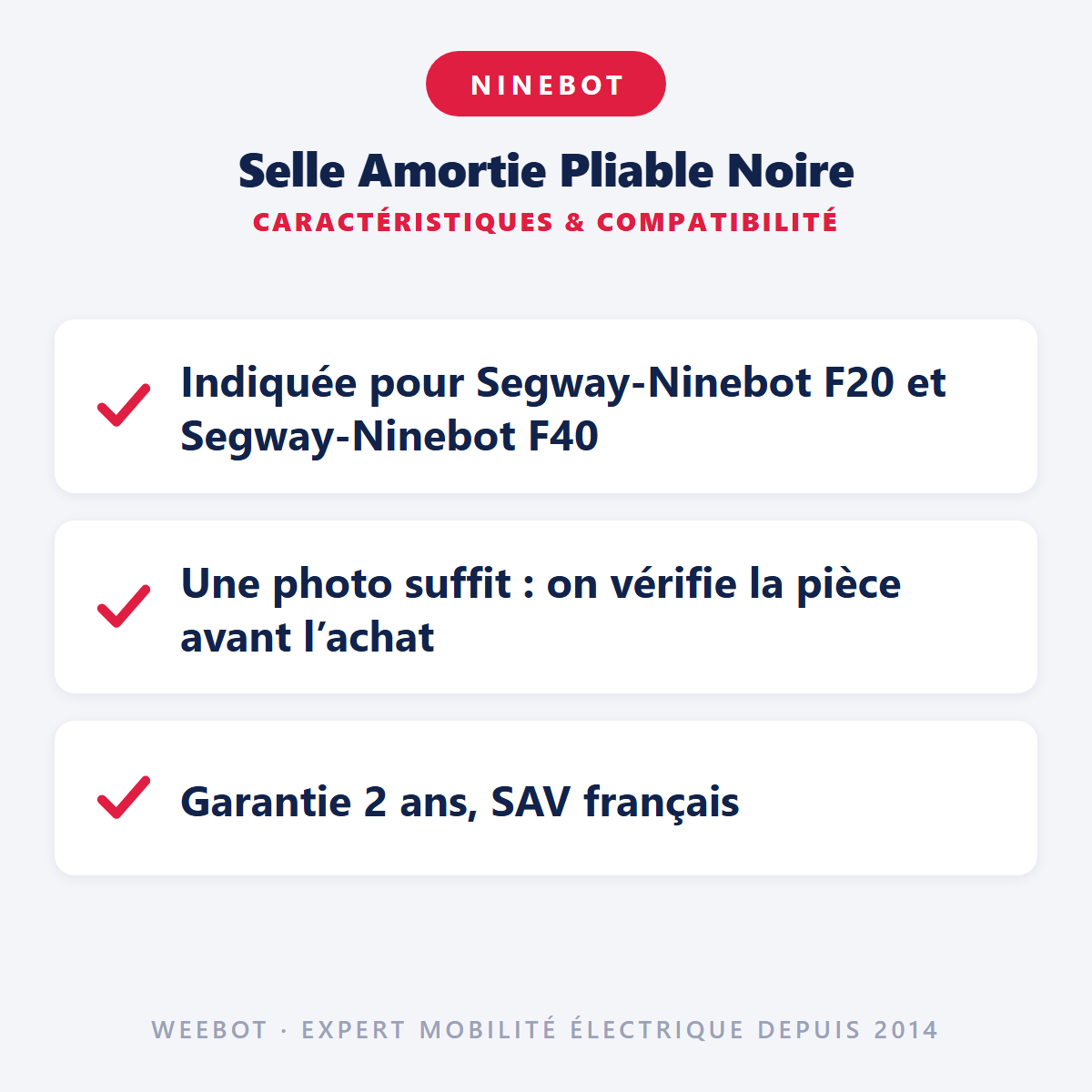 Selle Amortie Pliable Noire : caractéristiques et compatibilité
