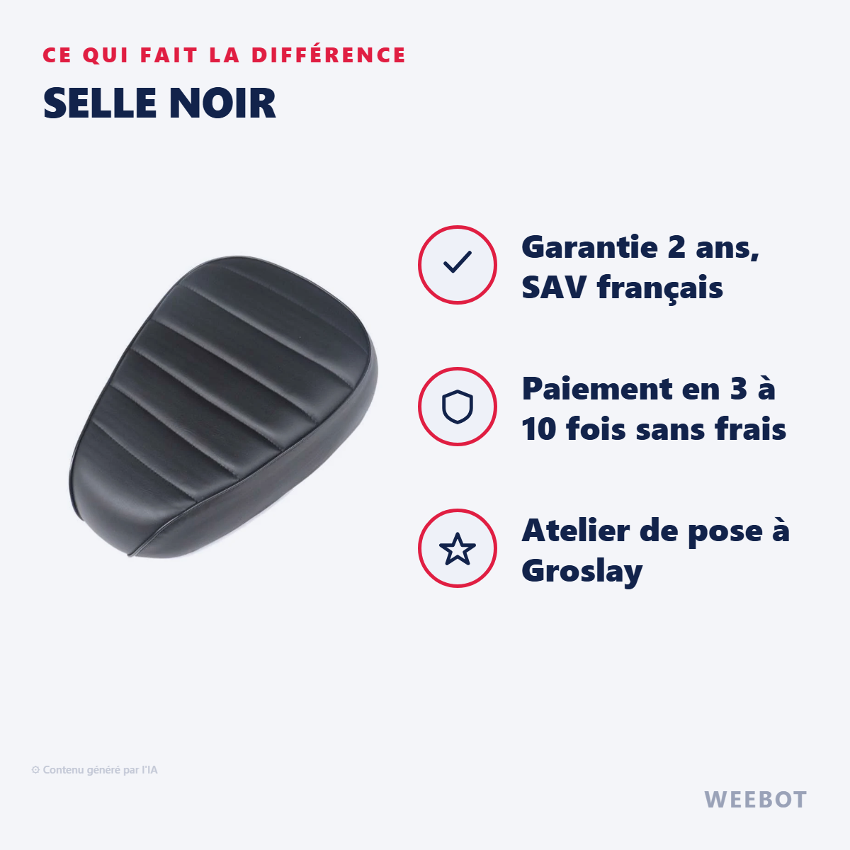 Selle Noir : les points forts