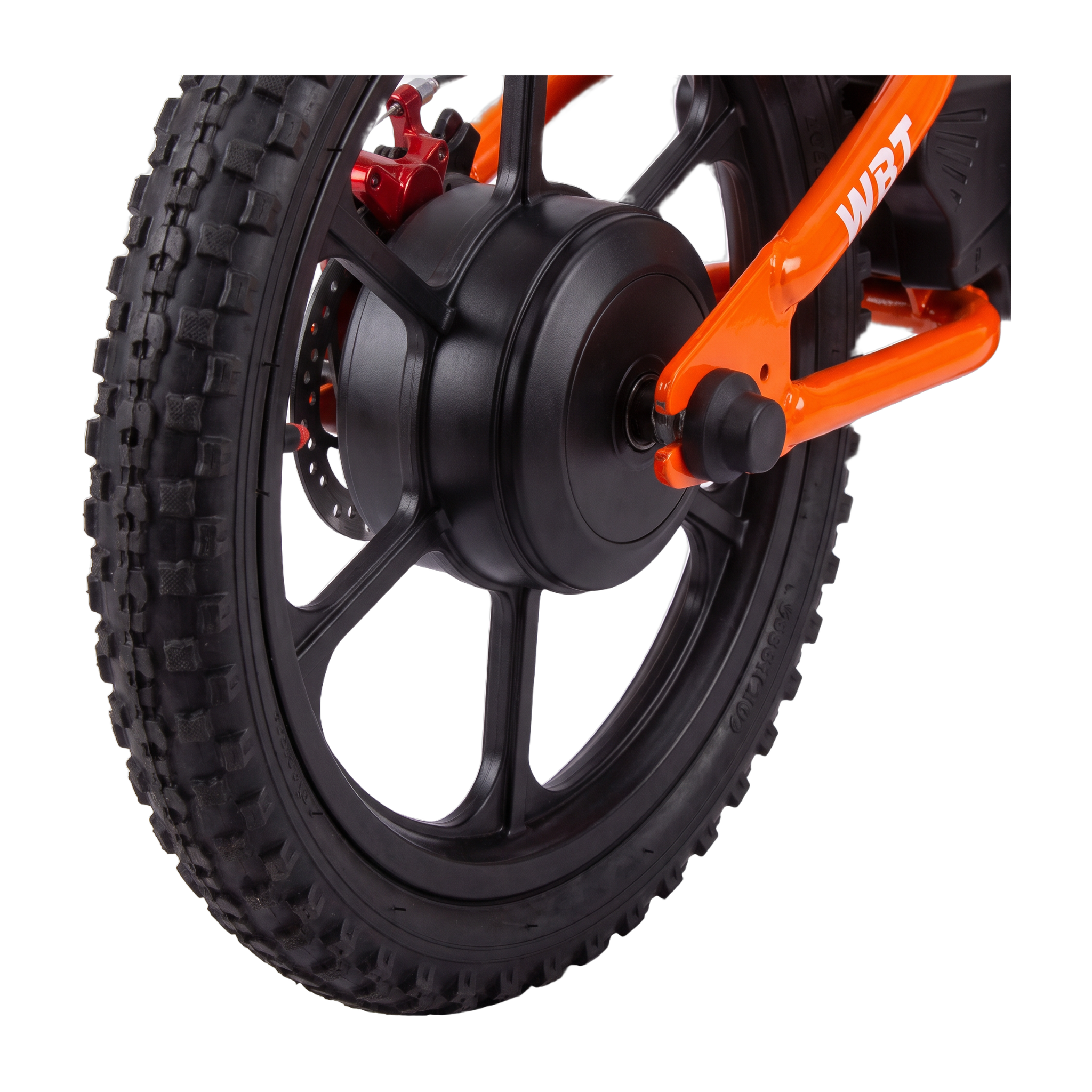 pneu crampons et jante aluminium draisienne électrique WBT Enduro