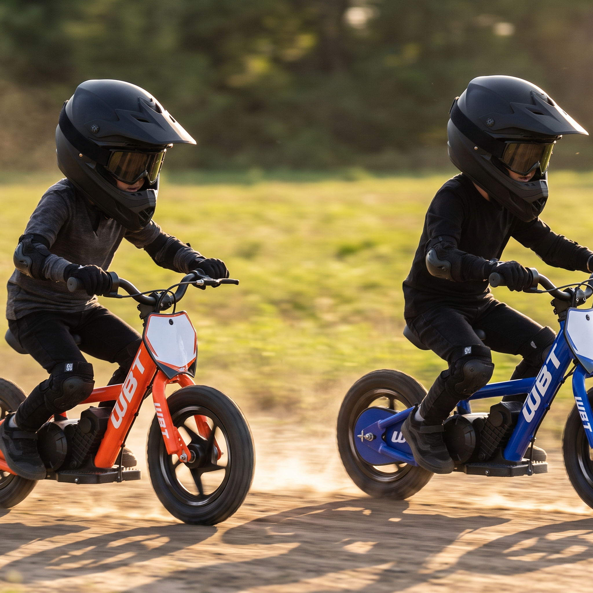 course de draisiennes électriques enfants WBT