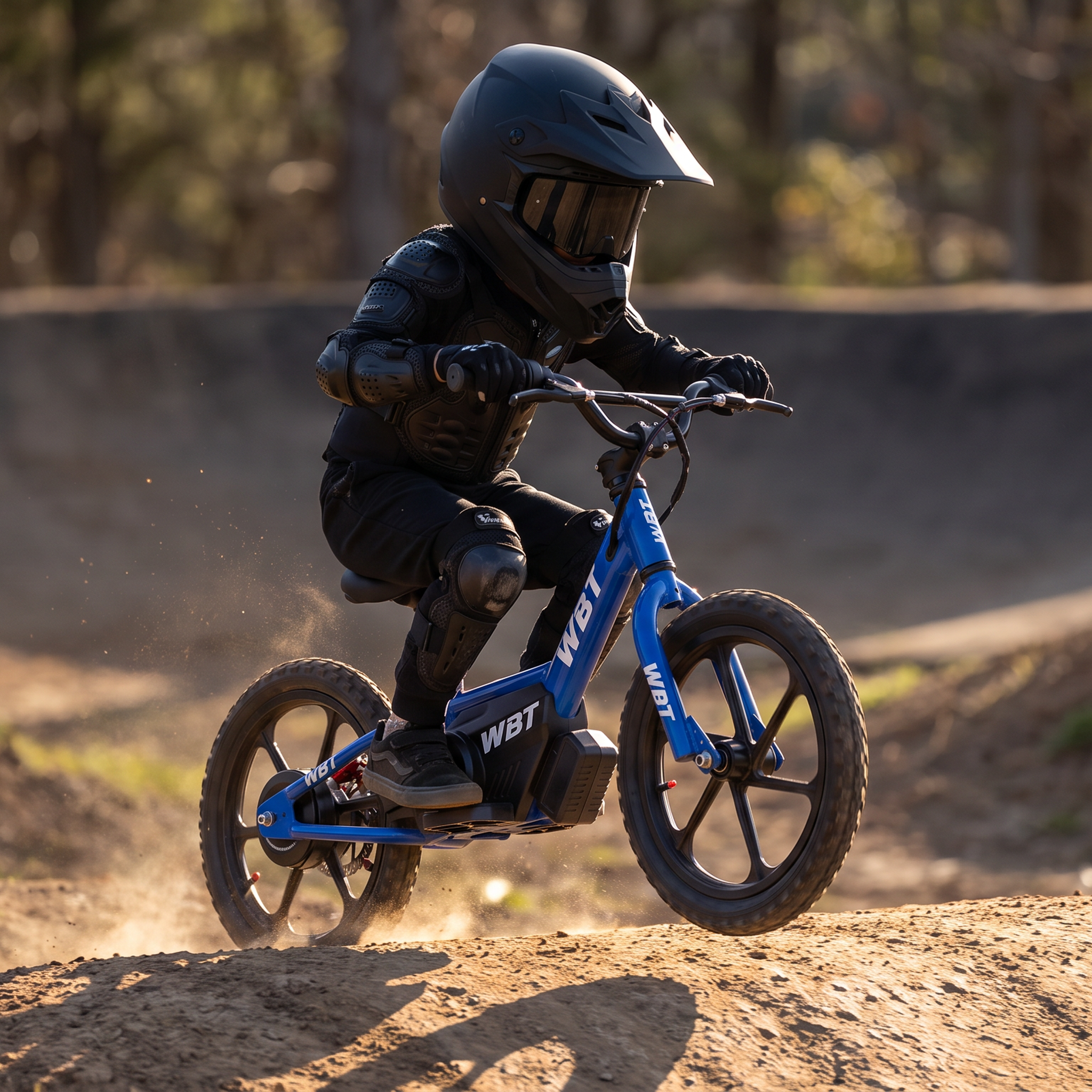draisienne électrique tout terrain WBT Enduro sur pumptrack