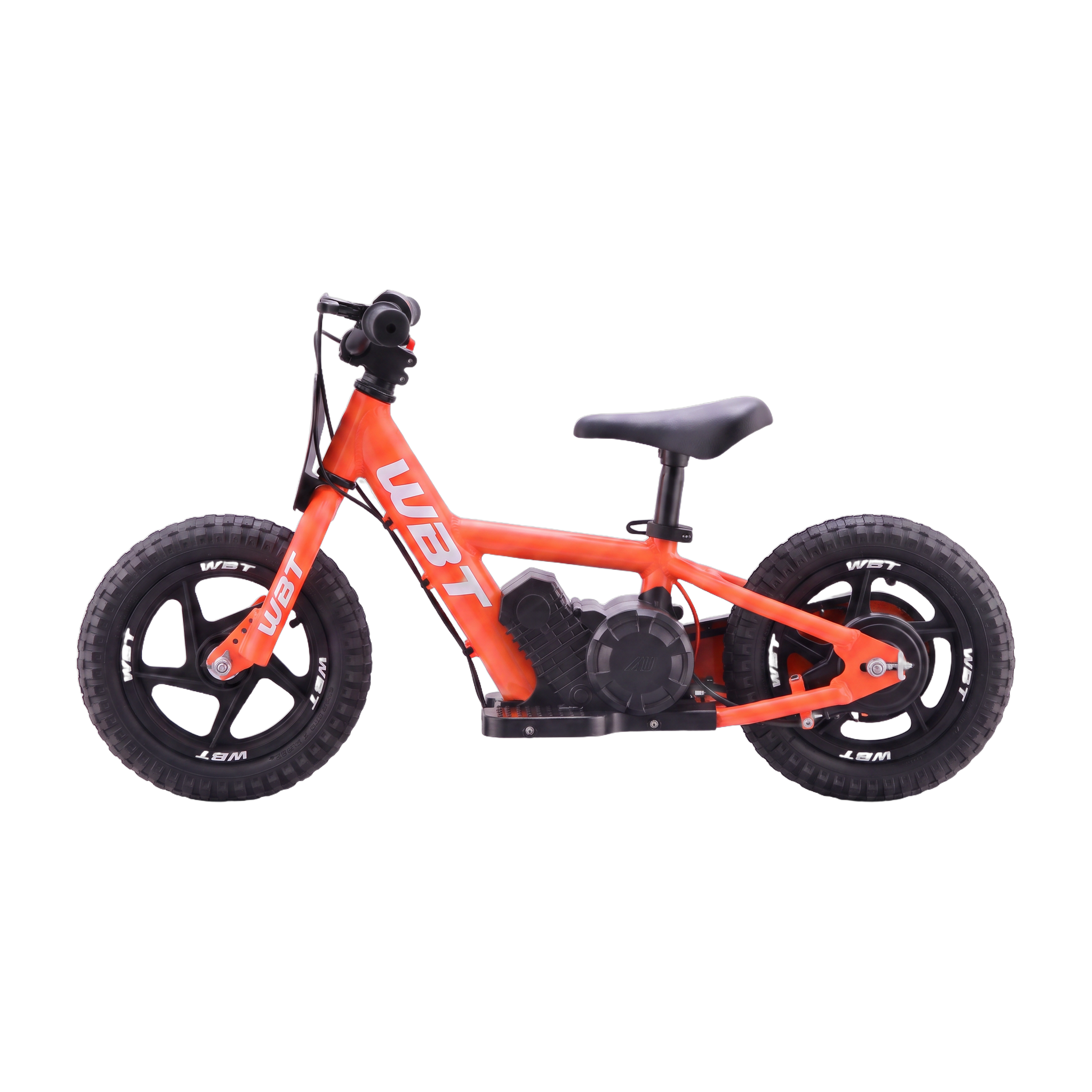 draisienne électrique enfant WBT Rookie orange profil