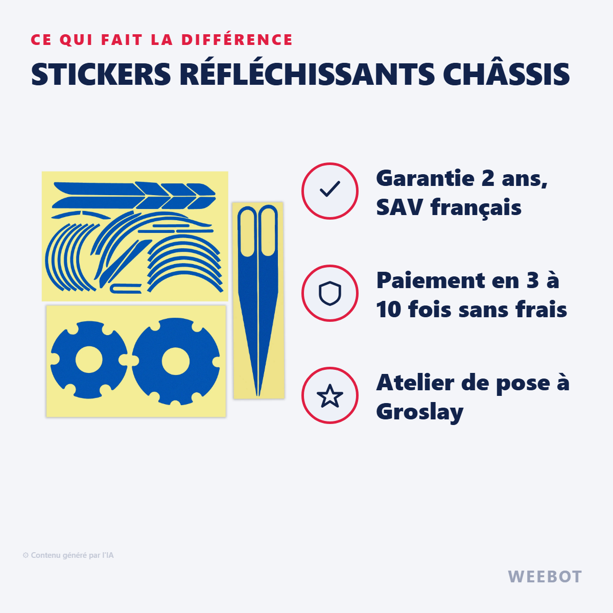 Stickers Réfléchissants Châssis : les points forts