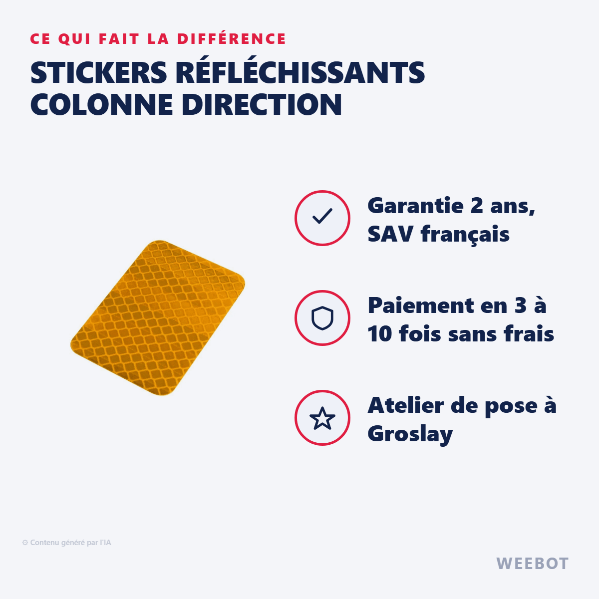 Stickers Réfléchissants Colonne Direction Pour Trottinette Électrique Dualtron Mini - Weebot