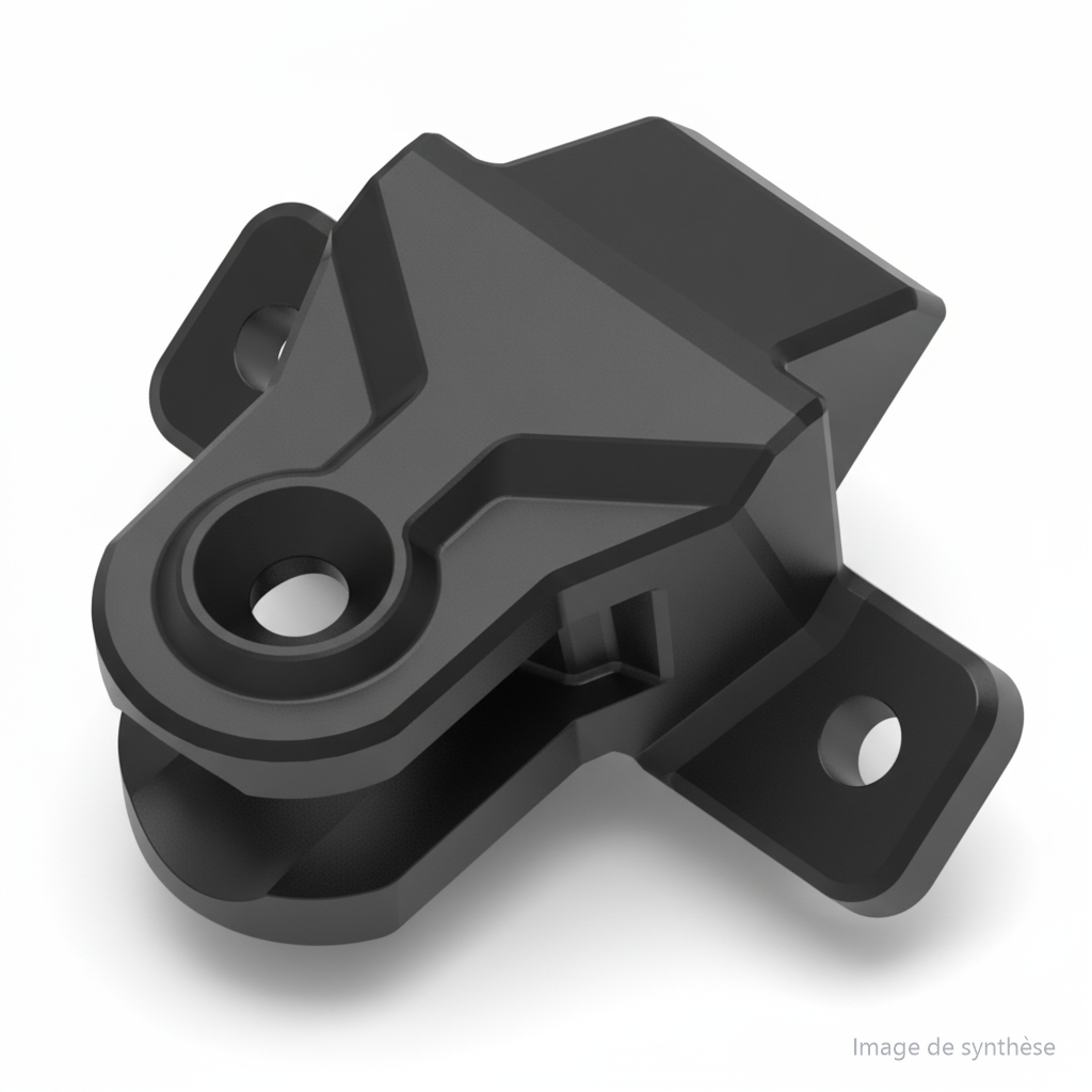 Support de béquille pour trottinette électrique Dualtron vu en perspective.