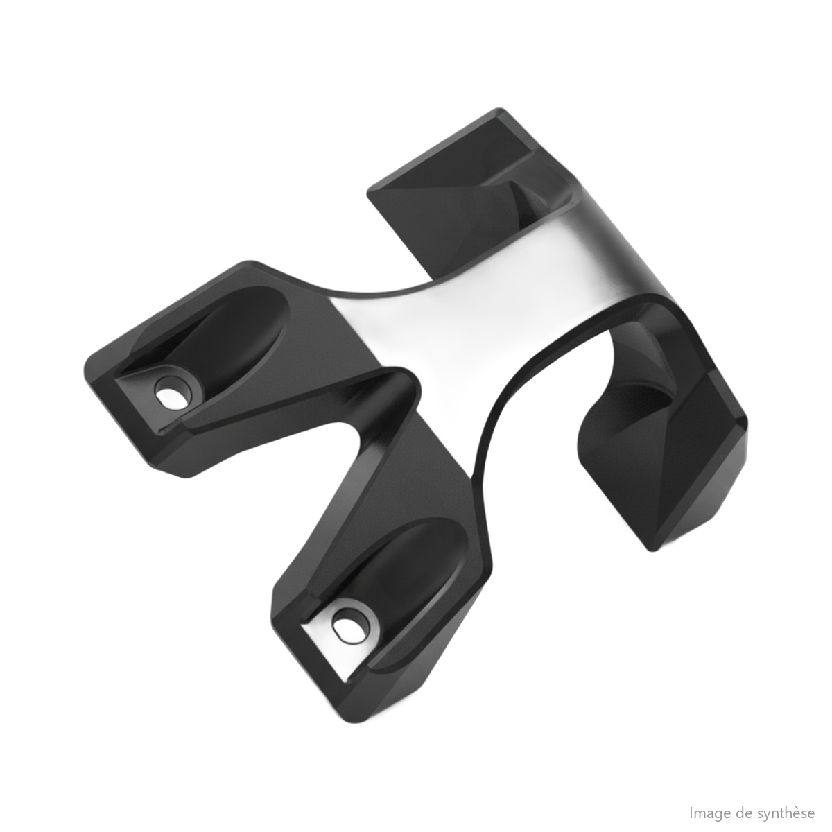 Schéma technique d'un support de fixation de gaine pour trottinette électrique Dualtron X