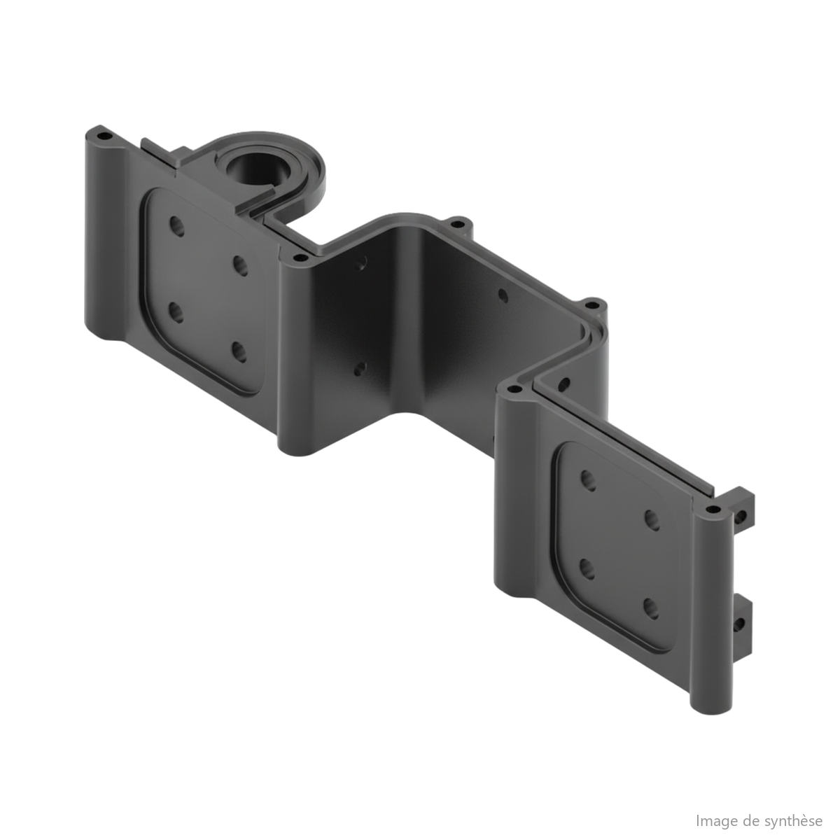 Dessin technique du support de fixation de potence avant pour trottinette électrique Dualtron
