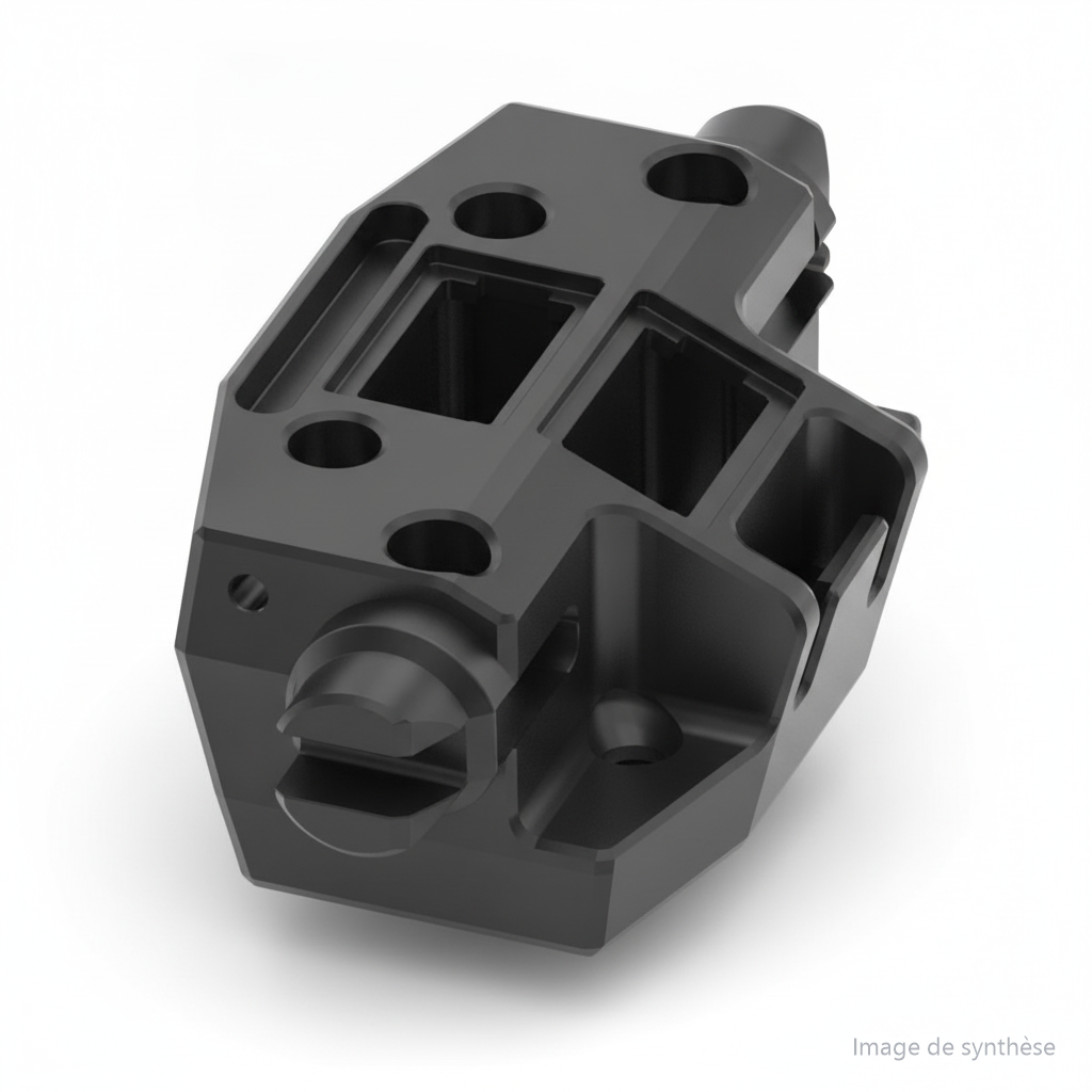 Dessin technique du support de guidon pour trottinette électrique Dualtron X