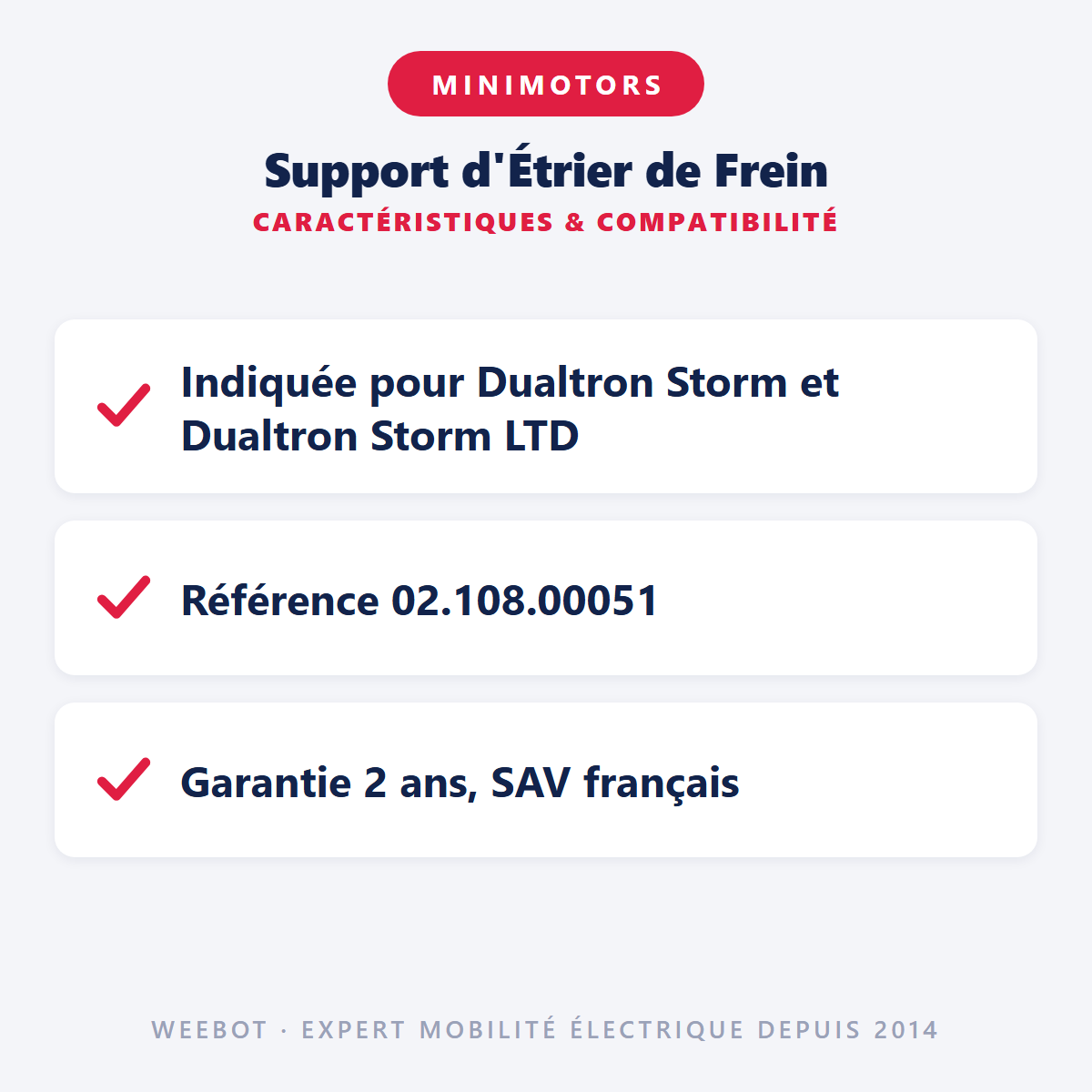 Support d'Étrier de Frein : caractéristiques et compatibilité