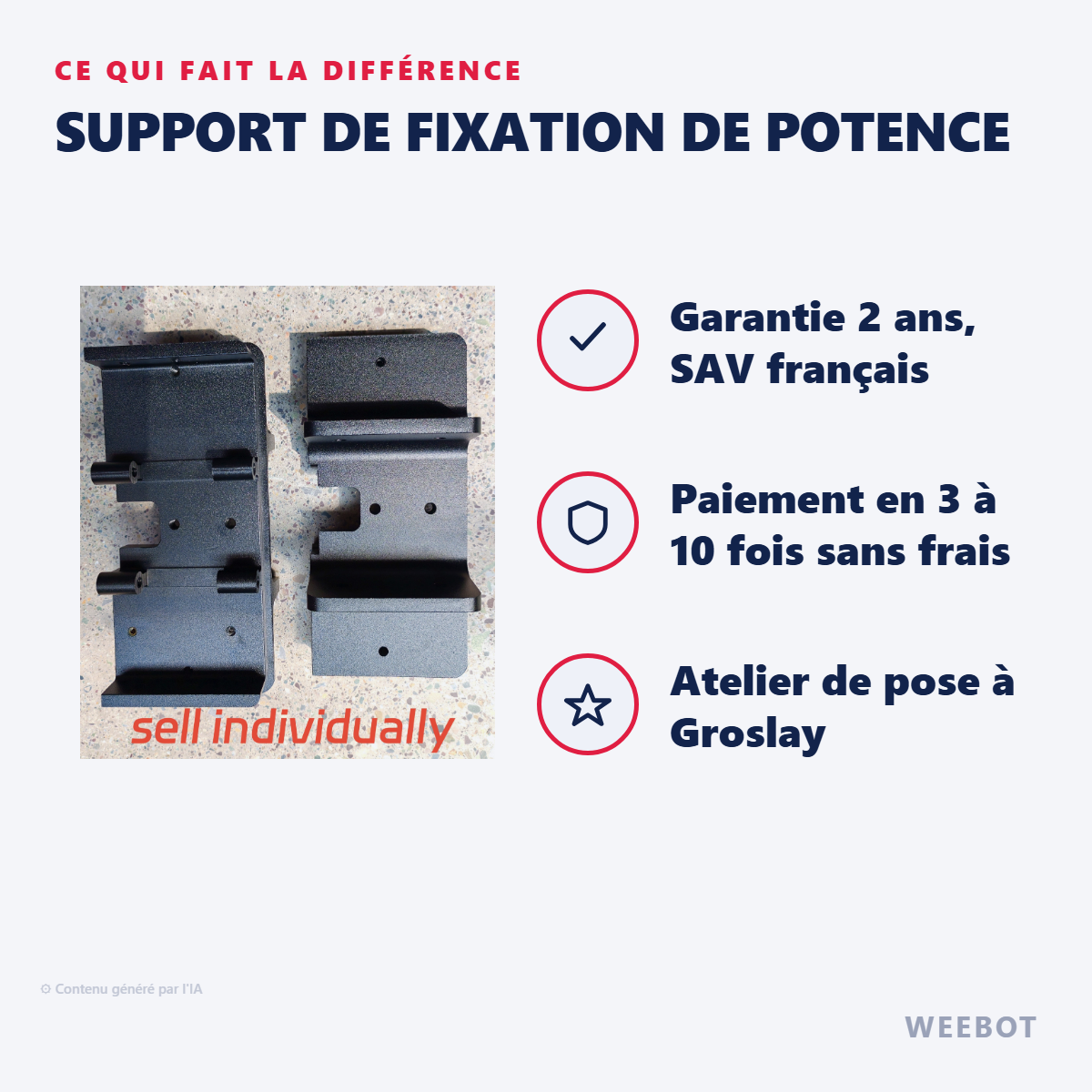 Support de Fixation de Potence : les points forts