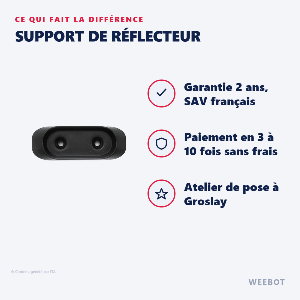 Support de Réflecteur : les points forts