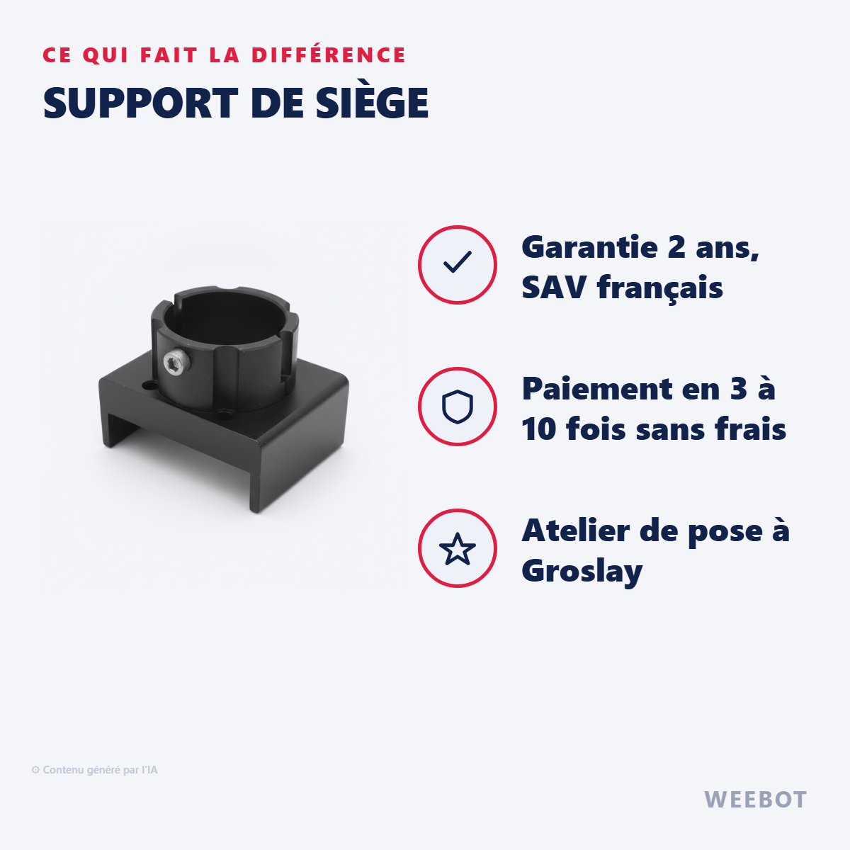 Support de Siège : les points forts