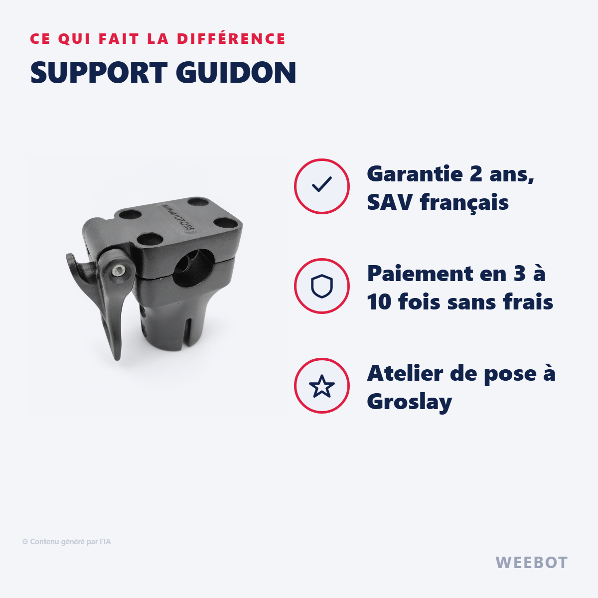 Support Guidon : les points forts