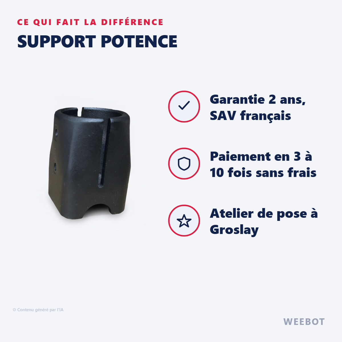 Support potence : les points forts