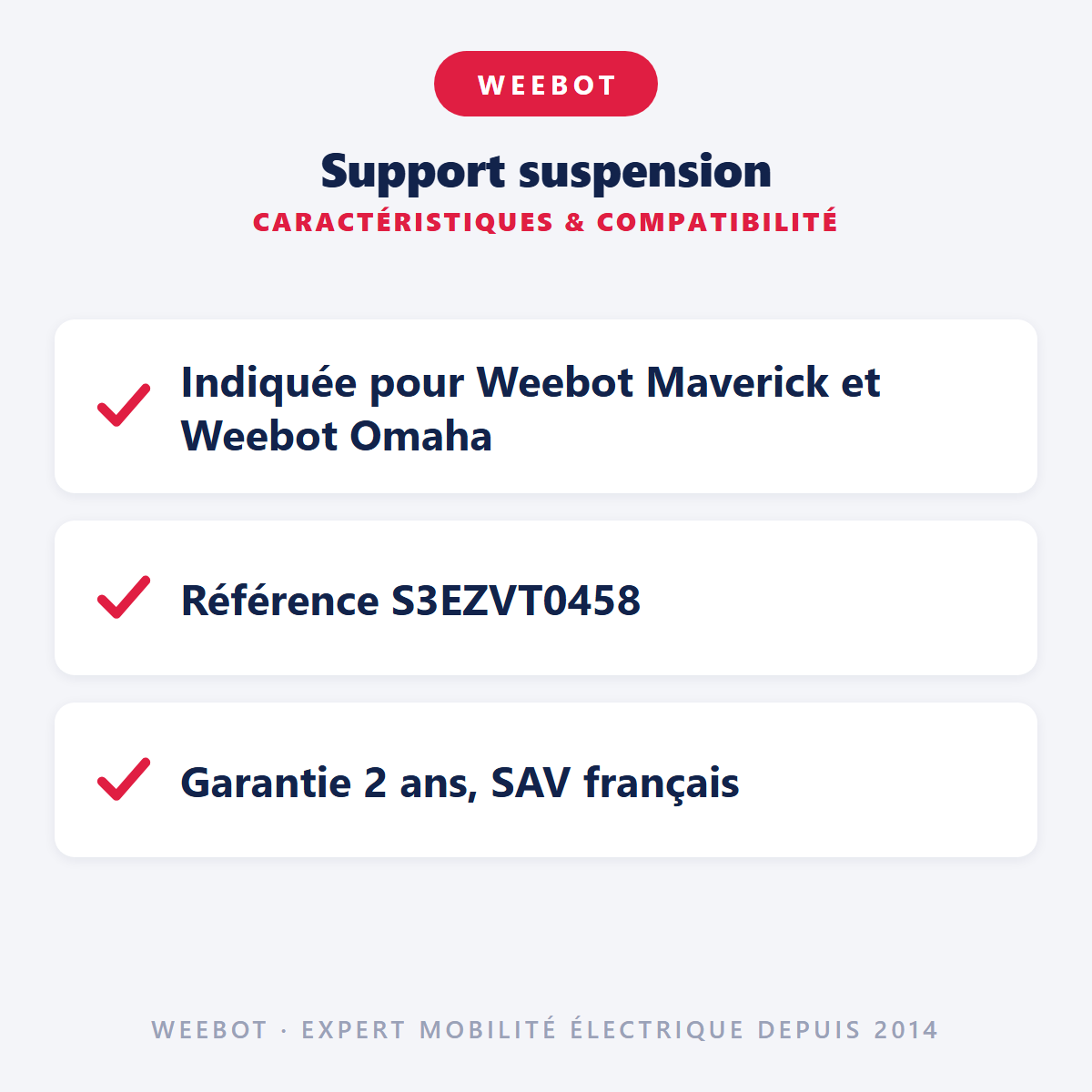 Support suspension : caractéristiques et compatibilité