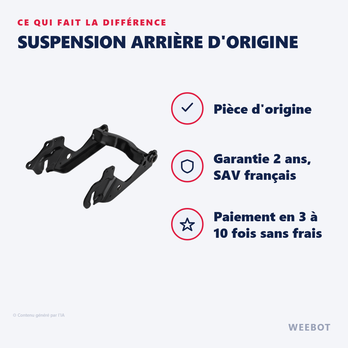Suspension Arrière d'Origine : les points forts