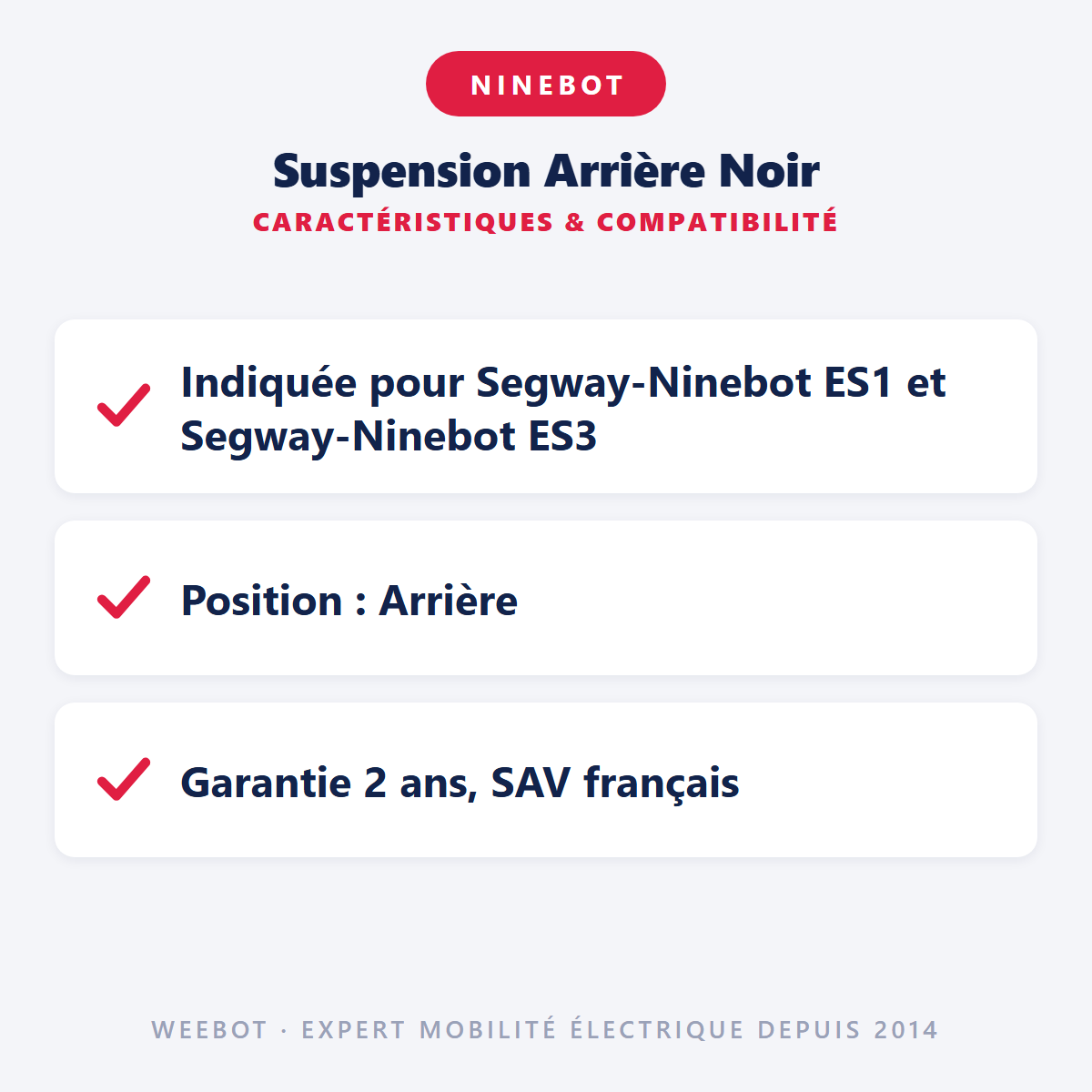 Suspension Arrière Noir : caractéristiques et compatibilité