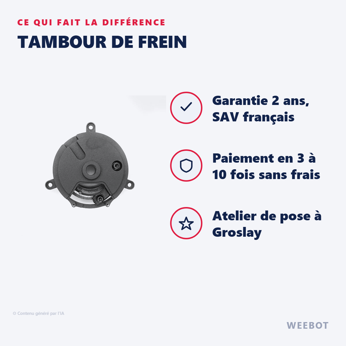 Tambour de Frein : les points forts