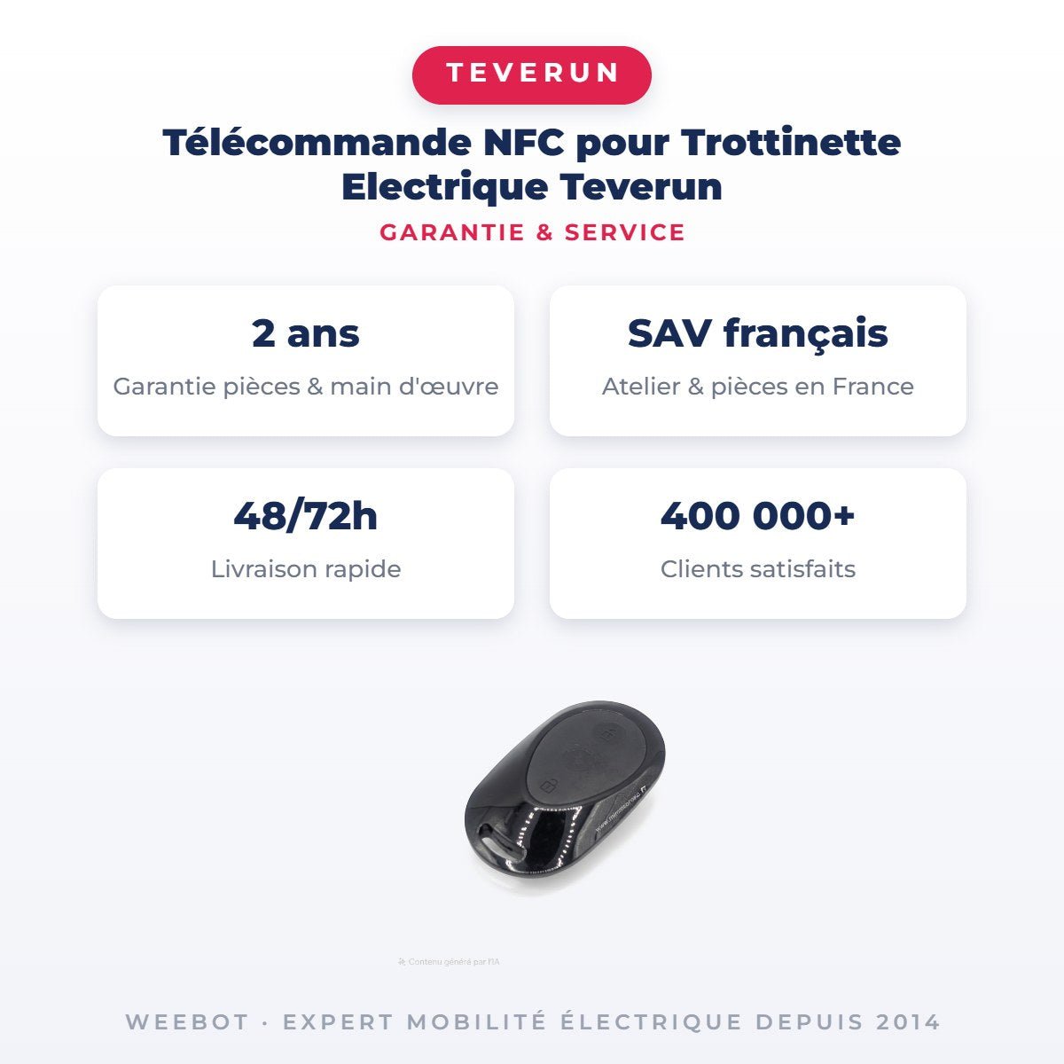 Télécommande NFC pour Trottinette Electrique Teverun - Weebot