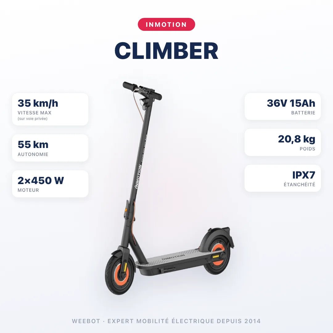 Trottinette Électrique Inmotion Climber - Weebot