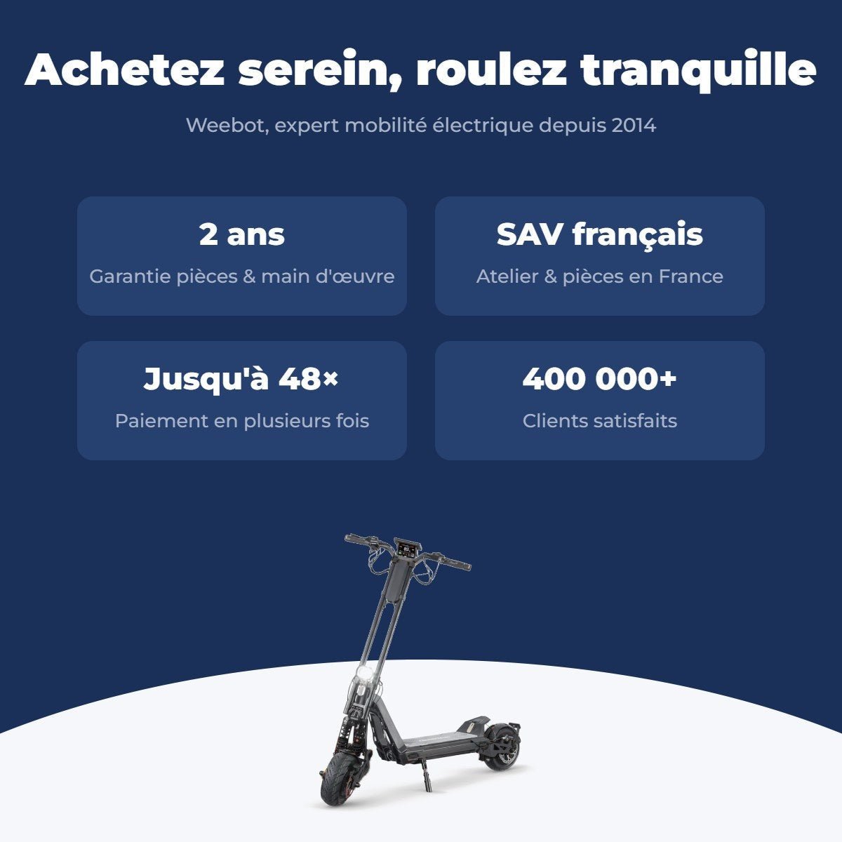 Trottinette Électrique Inmotion RS Jet noire — garantie 2 ans, livraison rapide et SAV français