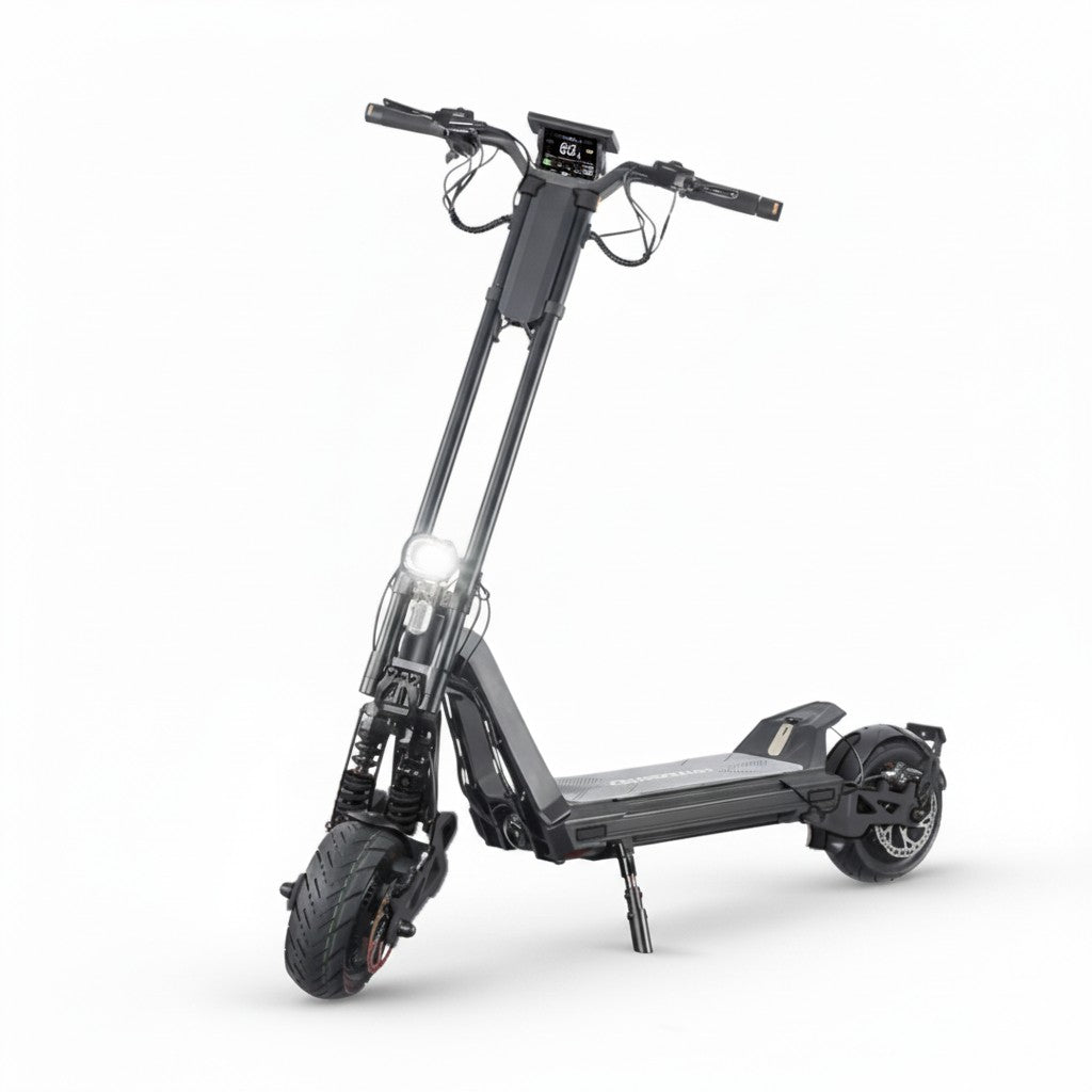 Trottinette Électrique Inmotion RS Jet noire — vue trois-quarts avant