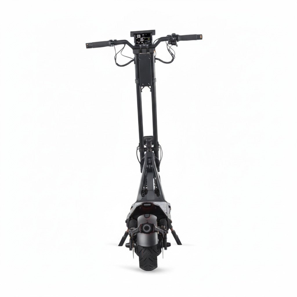 Trottinette Électrique Inmotion RS Jet noire — vue arrière : feu stop et garde-boue