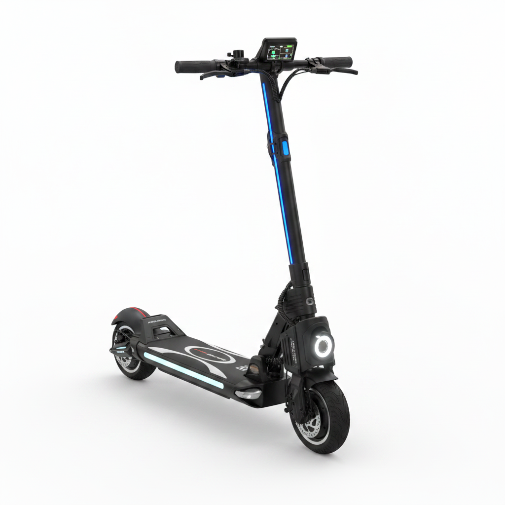 Trottinette Électrique Occasion Dualtron Pop (Popular) : Reconditionnée — packshot studio sur fond blanc