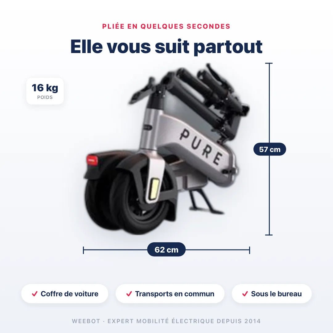 Trottinette Électrique Pure Advance Flex + - Weebot