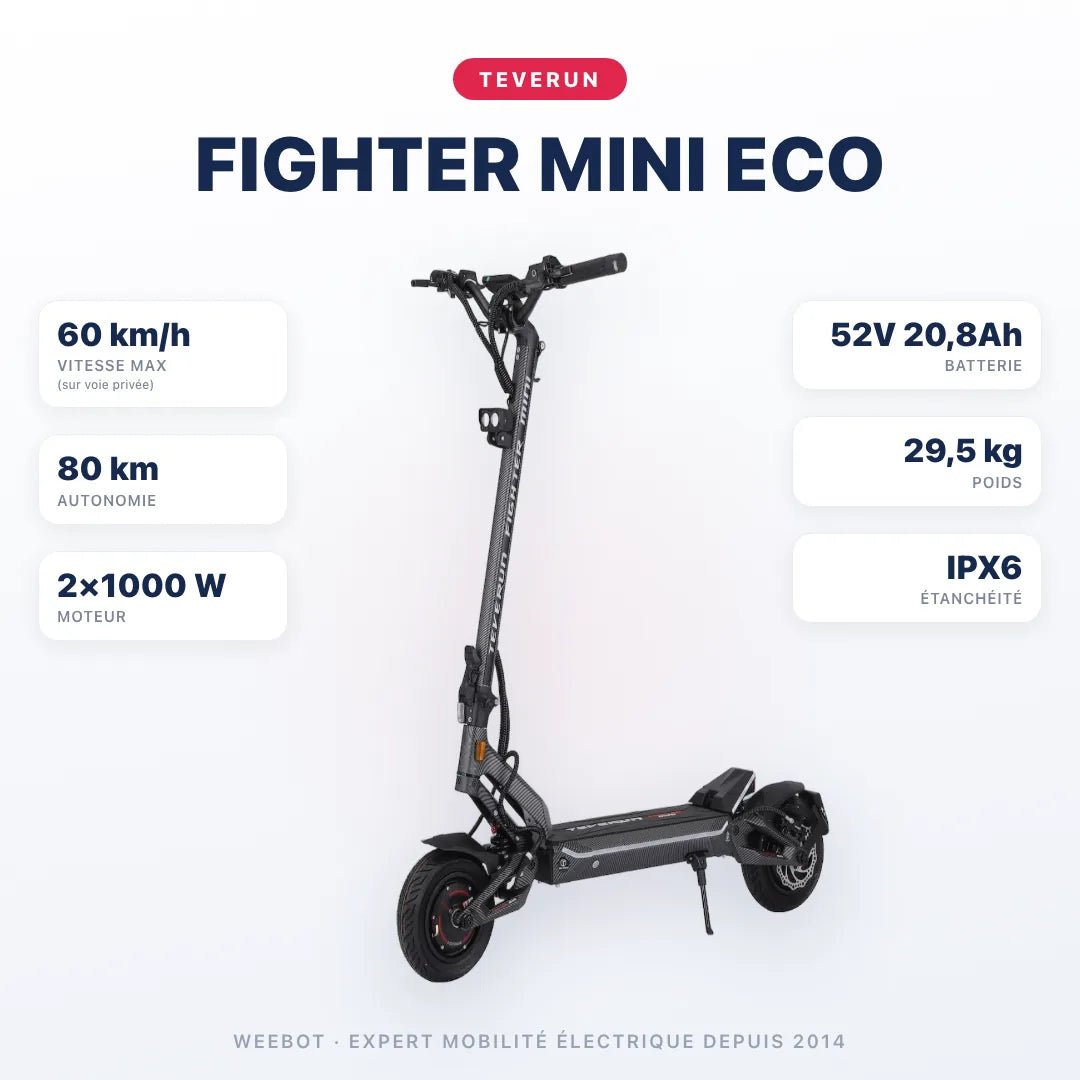 Trottinette Électrique Teverun Fighter Mini Eco V4 - Weebot