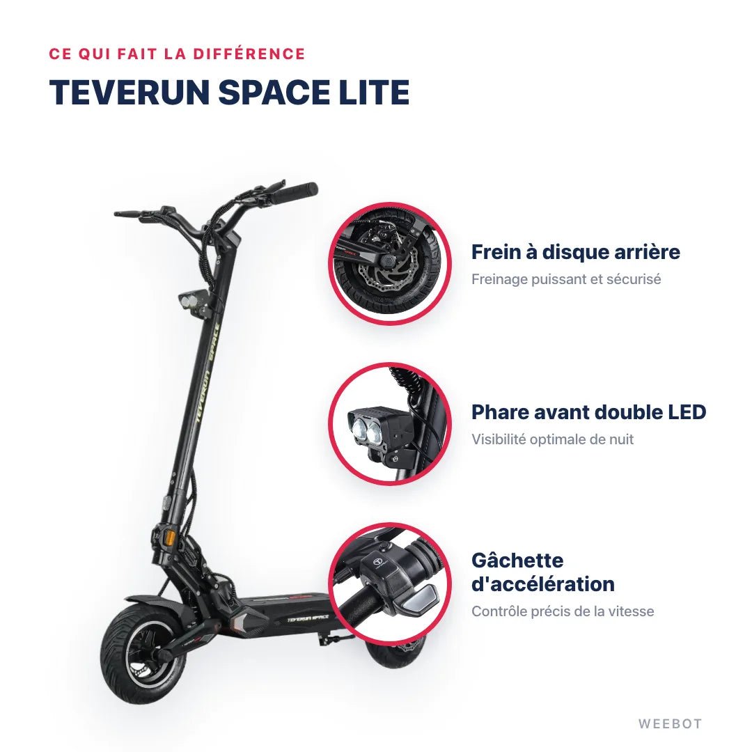 Trottinette Électrique Teverun Space Lite - Weebot