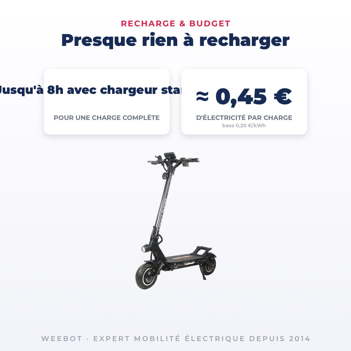 Trottinette Électrique Occasion Dualtron Victor Limited : Reconditionnée — recharge en Jusqu'à 8h avec chargeur standard pour