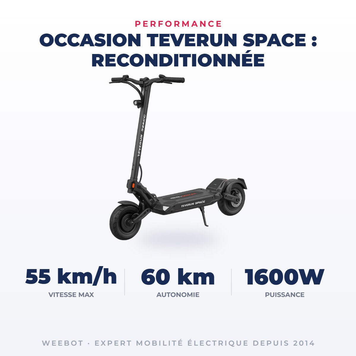 Trottinette Électrique Occasion Teverun Space : Reconditionnée - Weebot