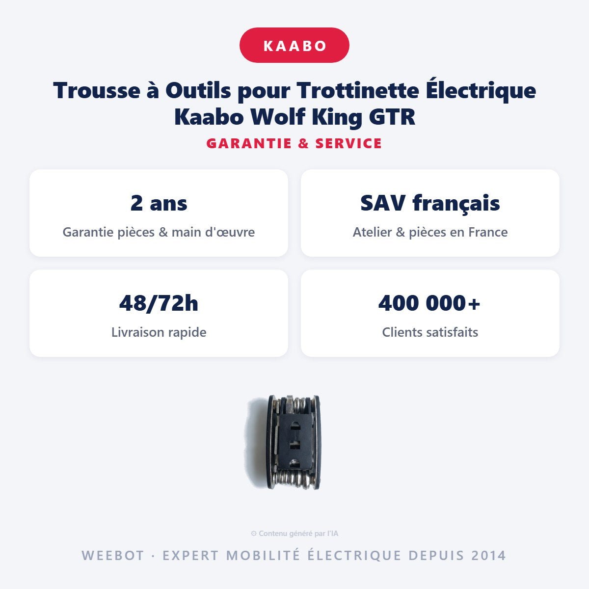 Trousse à Outils pour Trottinette Électrique Kaabo Wolf King GTR - Weebot