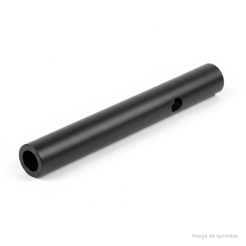 Schéma d'un tube de guidon cylindrique de trottinette électrique Dualtron