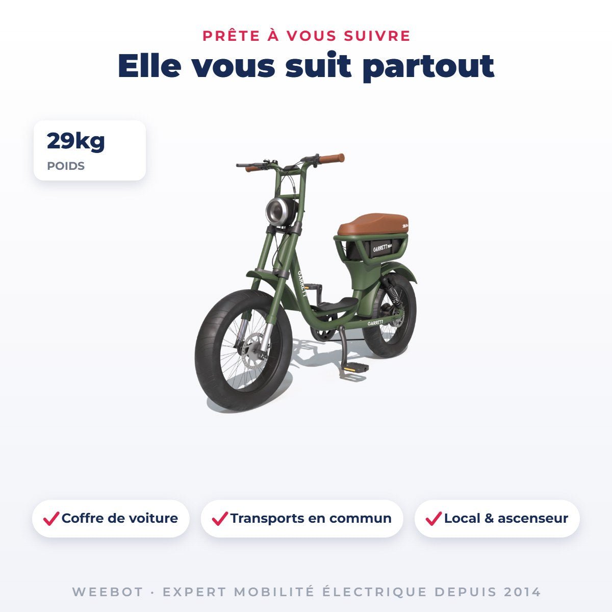 Vélo Électrique Occasion Garrett Miller City : Reconditionné - Weebot