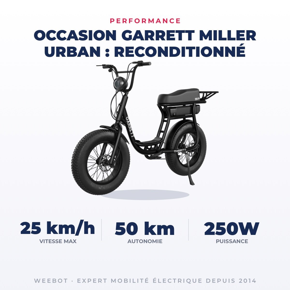 Vélo Électrique Occasion Garrett Miller Urban : Reconditionné - Weebot