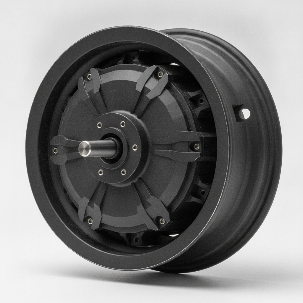 Moteur Arrière 12 Pouces 72V Kaabo Wolf King GTR, packshot studio sur fond blanc