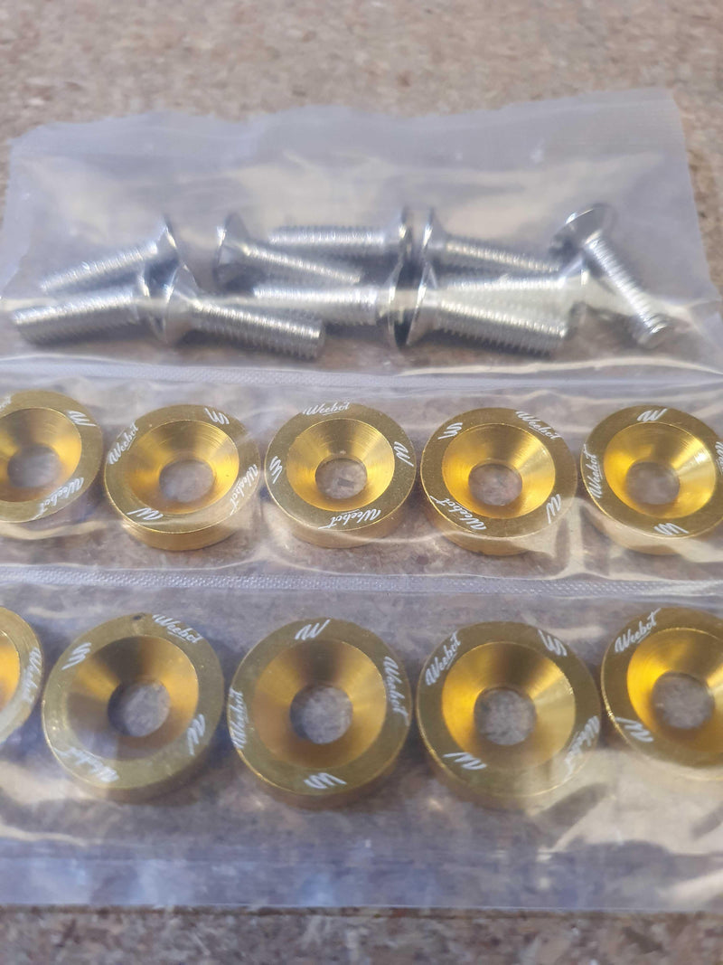 Set of 10 Custom Weebot Screws and Washers for Scooter - Several Colors