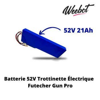 batterie interne compatible trottinette electrique futecher gun pro 52v 21ah pas cher