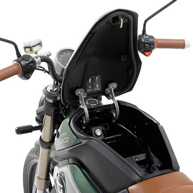 Moto électrique Super SOCO TC Vintage - Verte - Weebot