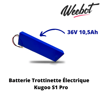 batterie interne trottinette electrique kugoo s1 pro 36v pas cher