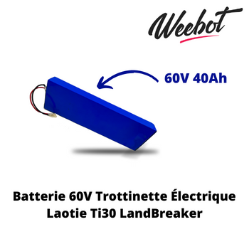 batterie interne trottinette electrique laotie ti30 landbreaker 60v pas cher