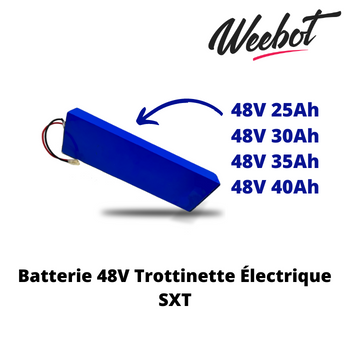 Batterie interne trottinette electrique sxt 48v pas cher