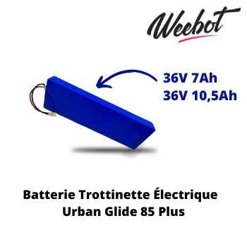 batterie interne trottinette electrique urban glide 85 plus 36v pas cher