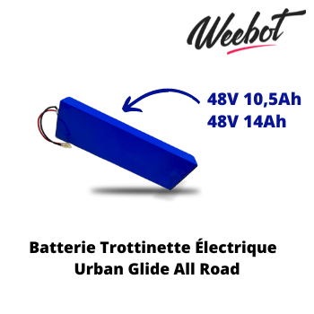 batterie interne trottinette electrique urban glide all road 48v pas cher