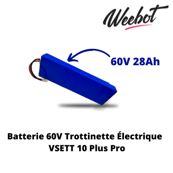 batterie interne trottinette electrique bimoteurs vsett 10 plus pro compatible pas cher