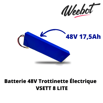 batterie interne trottinette electrique vsett 8 lite 48v pas cher