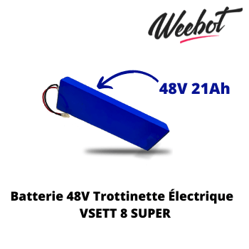 batterie interne trottinette electrique vsett 8 super pas cher compatible